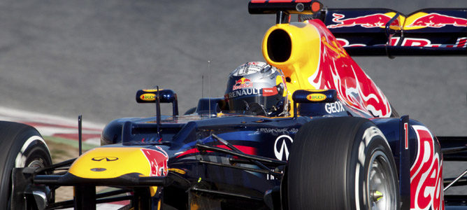 Vettel rueda con el RB8