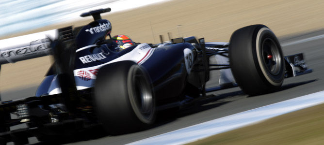 Maldonado rueda con el Williams