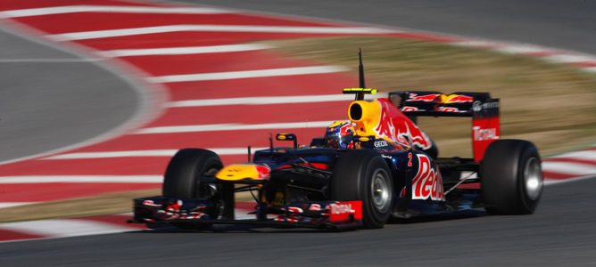 Mark Webber en Montmeló