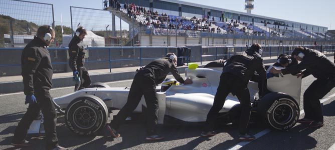 Imagen de los últimos test en Jerez