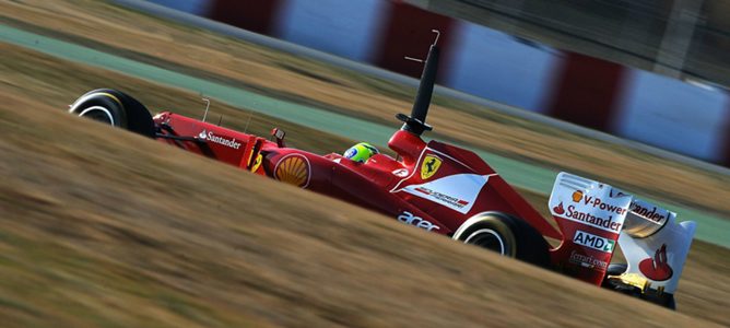 Felipe Massa en lost segundos test de Montmeló