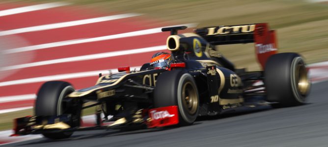 Grosjean en Montmeló