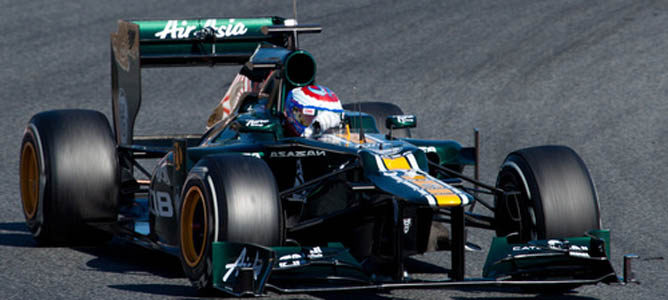 El Caterham en pretemporada