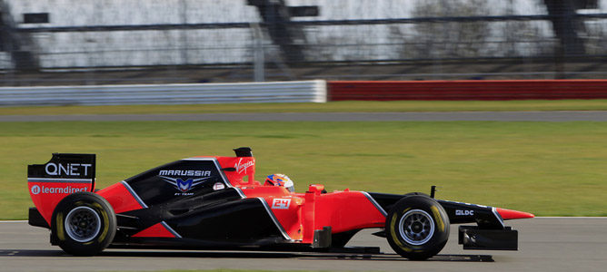 El Marussia en pretemporada