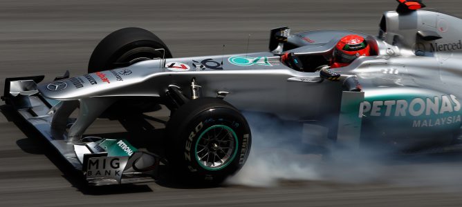 Schumacher con el W02