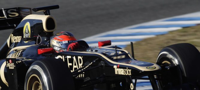 Grosjean con el E20