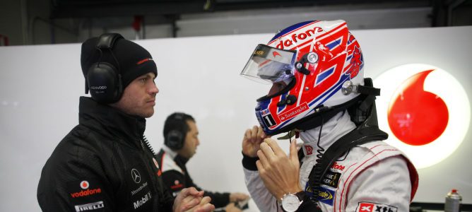 Button durante los test