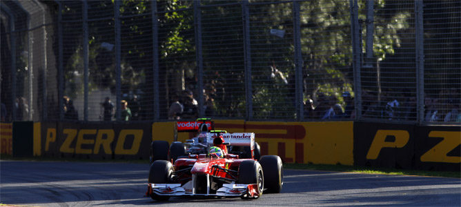 Massa y Button en Melbourne