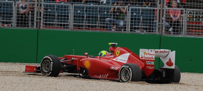 Salida de pista de Massa en los libres de Australia