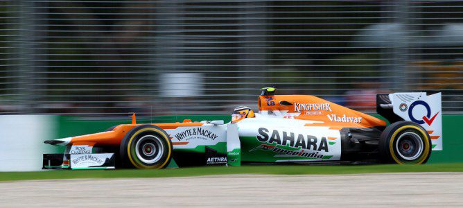 Nico Hülkenberg a los mandos de su Force India en el circuito de Albert Park