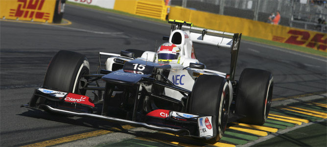 Pérez rueda en el circuito de Melbourne