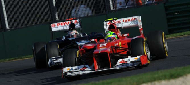 Maldonado en el GP Australia 2012