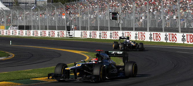 Los dos Caterham en Albert Park