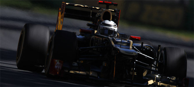 Kimi rueda en el Gran Premio de Australia