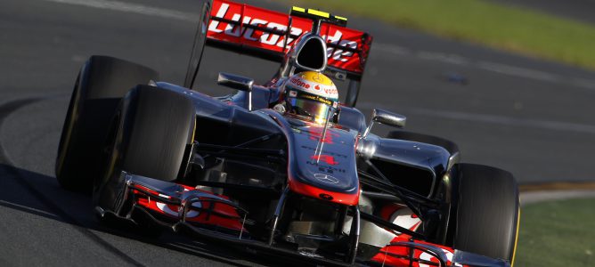 Hamilton en el GP de Australia 2012