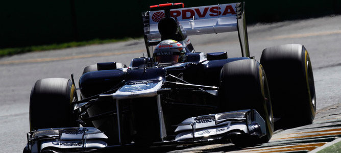 Pastor Maldonado en su FW34 en el GP de Australia 2012
