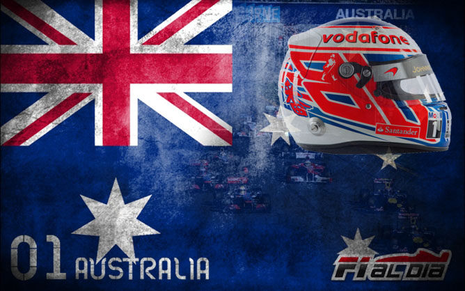 Cartel anunciador del GP de Australia elaborado por F1aldía