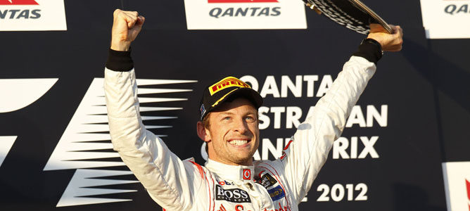 Jenson Button en el circuito de Albert Park