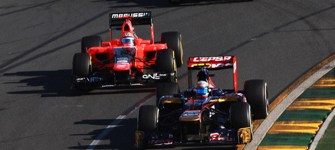 Jean-Eric Vergne en el circuito de Albert Park