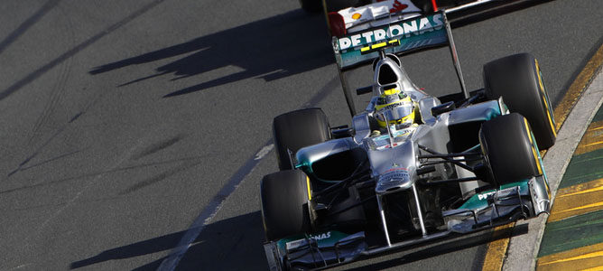 Nico Rosberg en el circuito de Albert Park