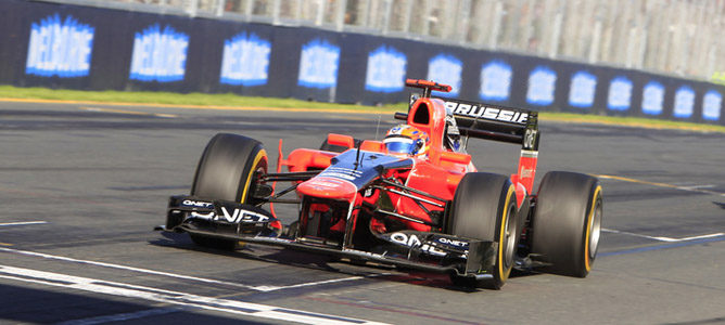 Timo Glock en el circuito de Albert Park