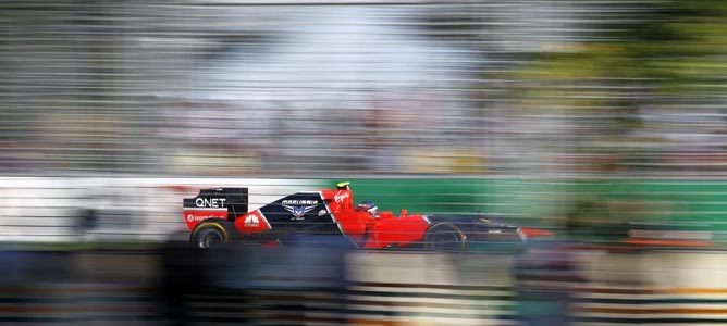 Charles Pic en el circuito de Albert Park