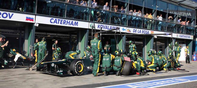 Heikki Kovalainen en el circuito de Albert Park