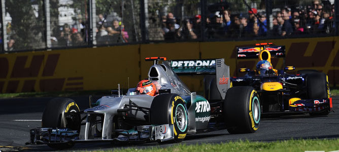 Michael Schumacher en el circuito de Albert Park