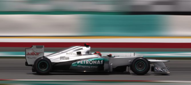 Schumacher en los libres de Malasia