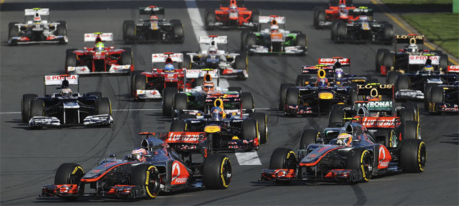 Parrilla de salida del GP de Australia