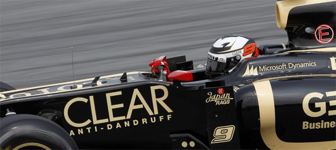 Kimi rueda con el E20 en Sepang