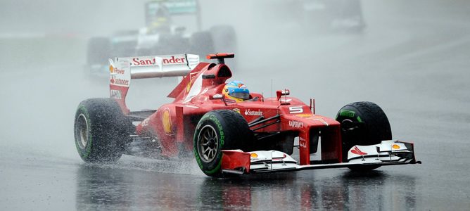 Fernando Alonso en el GP de Malasia 2012