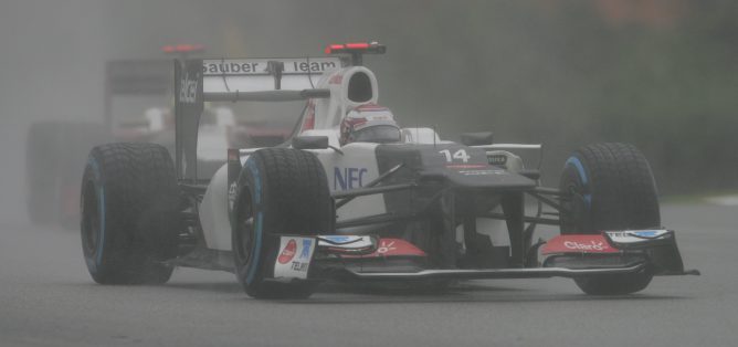 Kobayashi en el GP Malasia 2012