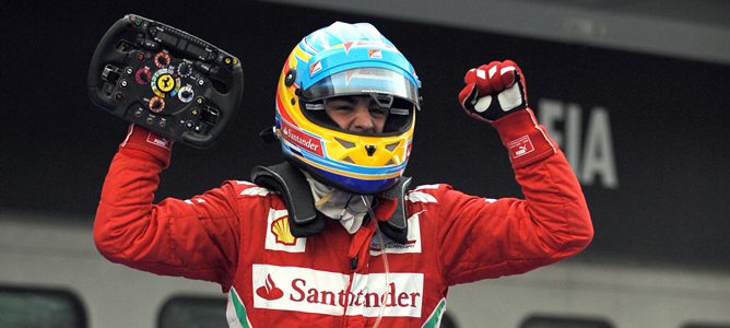 Fernando Alonso en el GP de Malasia 2012