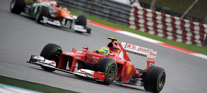 Felipe Massa en el GP de Malasia 2012