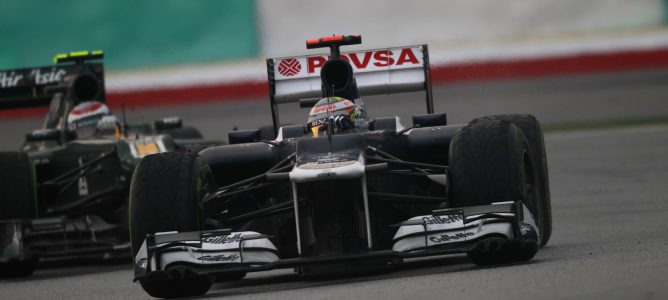 Maldonado en el GP de Malasia 2012