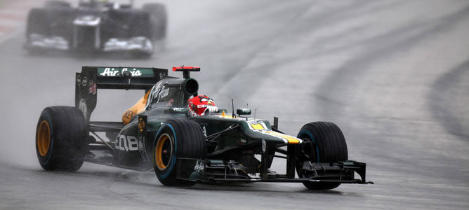 Un Caterham sobre el asfalto de Sepang