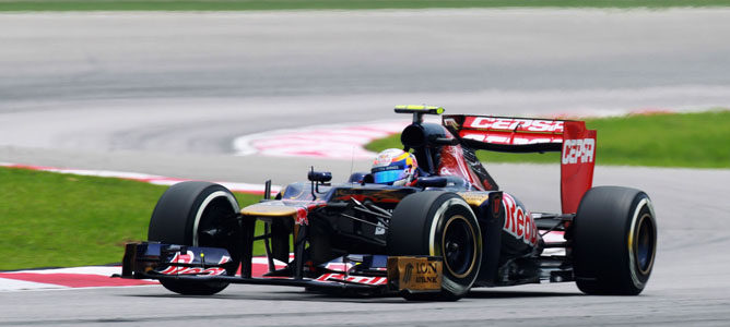 Jean-Eric Vergne en el circuito de Sepang