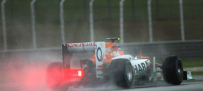 Nico Hulkenberg en el circuito de Sepang