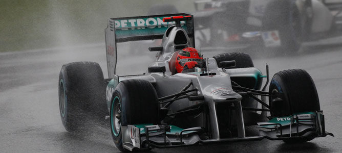 Michael Schumacher en el circuito de Sepang