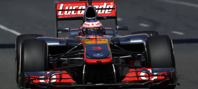 Jenson Button, piloto de McLaren en la temporada 2012