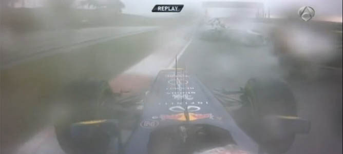 La maniobra entre Grosjean y Schumacher