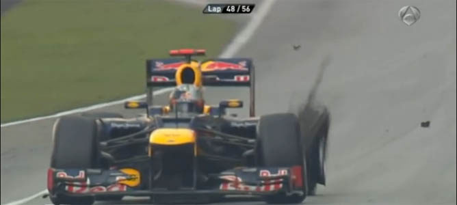 La maniobra entre Vettel y Karthikeyan