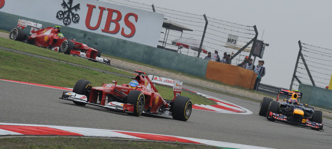 Los Ferrari en el GP de China