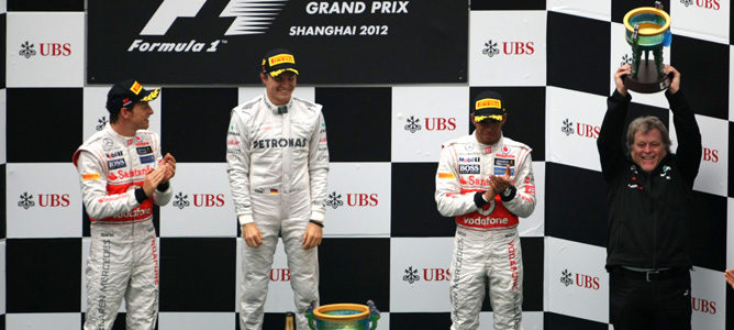 Podio del GP de China 2012