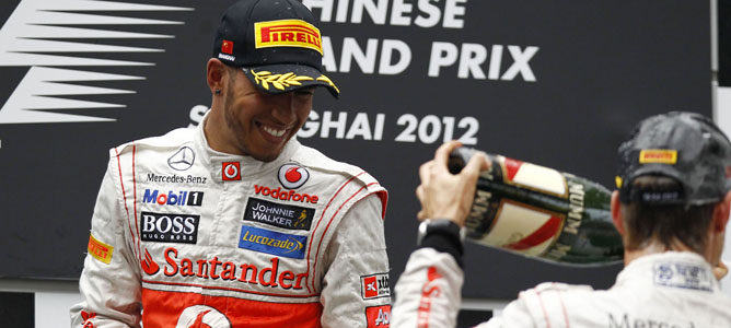 Lewis Hamilton en el GP de China