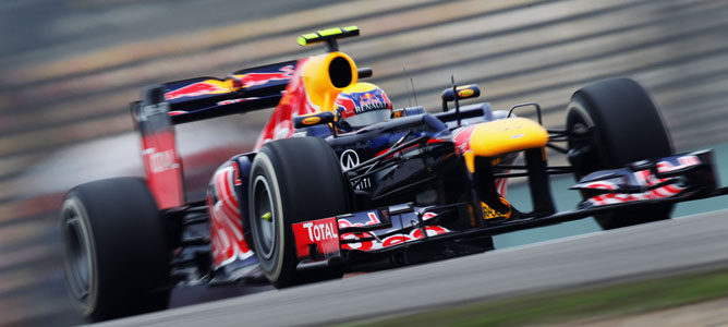 Mark Webber en el GP de China