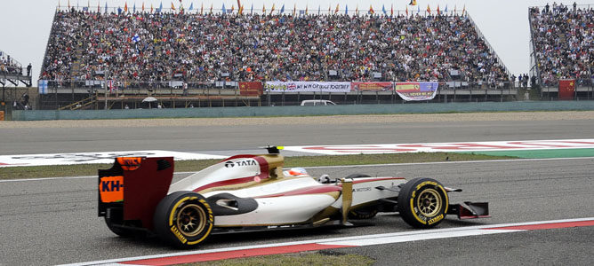 Narain Karthikeyan en el GP de China