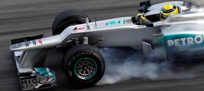 Nico Rosberg apura la frenada en la clasificación del GP de China 2012