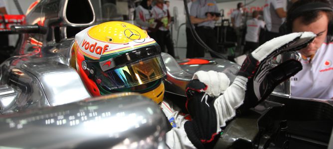 Lewis Hamilton en Sakhir
